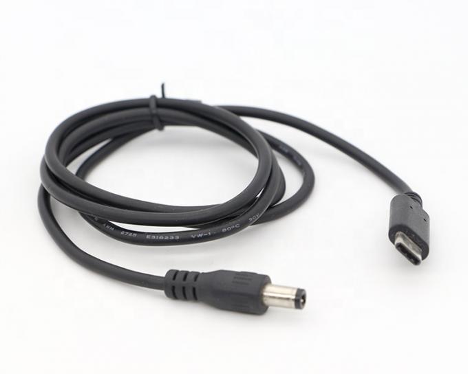 Προσαρμοσμένο USB 3.1 τύπου C αρσενικό σε DC 5.5x2.5mm αρσενικό Jack Power Charger Καλώδιο ρεύματος για φορητό υπολογιστή 5