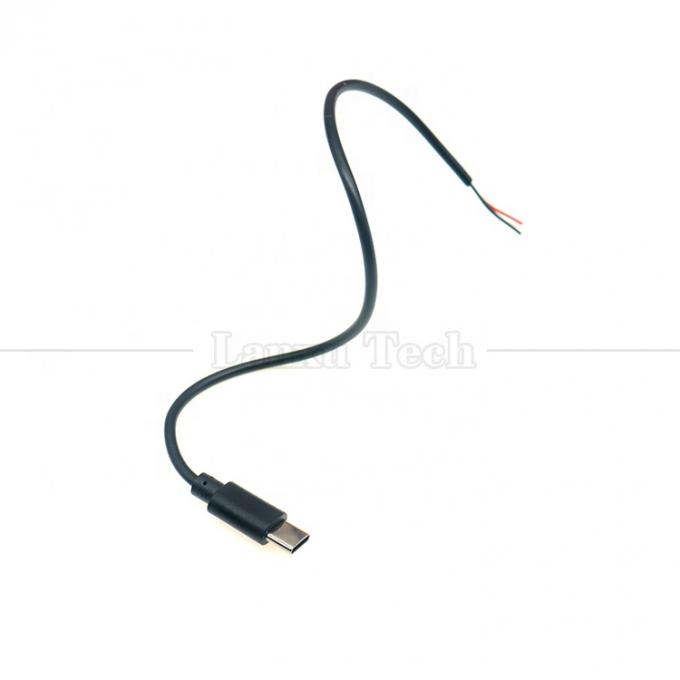 Προσαρμοσμένη φόρτιση δεδομένων 2 4 πυρήνες USB τύπου C αρσενικό θηλυκό σε απογυμνωμένο ανοιχτό καλώδιο άκρου καλωδίου 5
