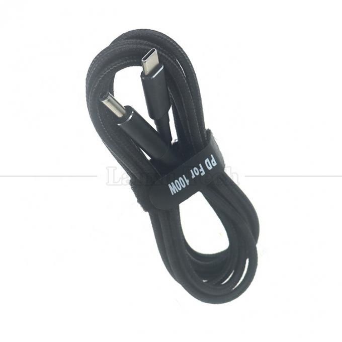 Νάιλον πλεγμένο 100W 20V 5A PD Τύπος C σε DC 4.5x3.0 7.4x0.6 Δικτυακό καλώδιο φόρτισης προσαρμογέα για HP Dell Lenovo Asus Acer Samsung Laptop 5