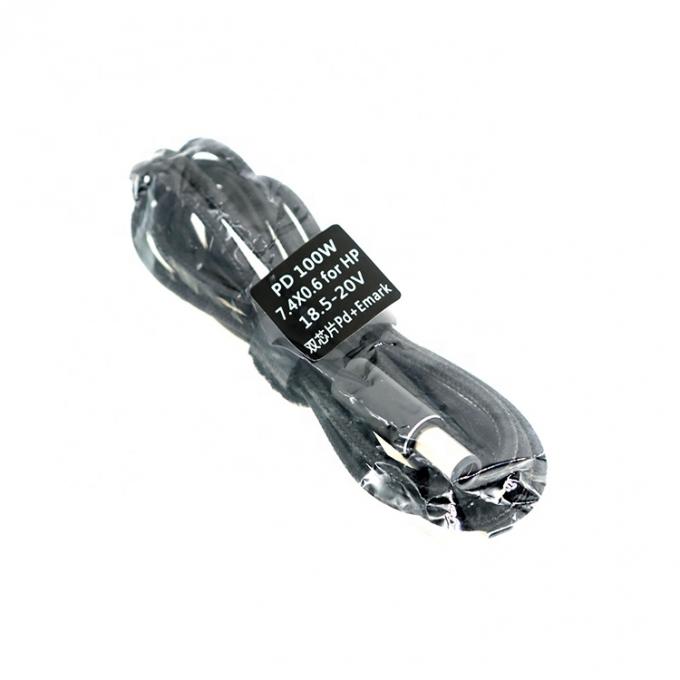 100W 20V 5A PD φορτιστή ανθεκτικό πλεγμένο USB τύπου C σε DC 7.4x5.0mm καλώδιο για φορητό υπολογιστή 0