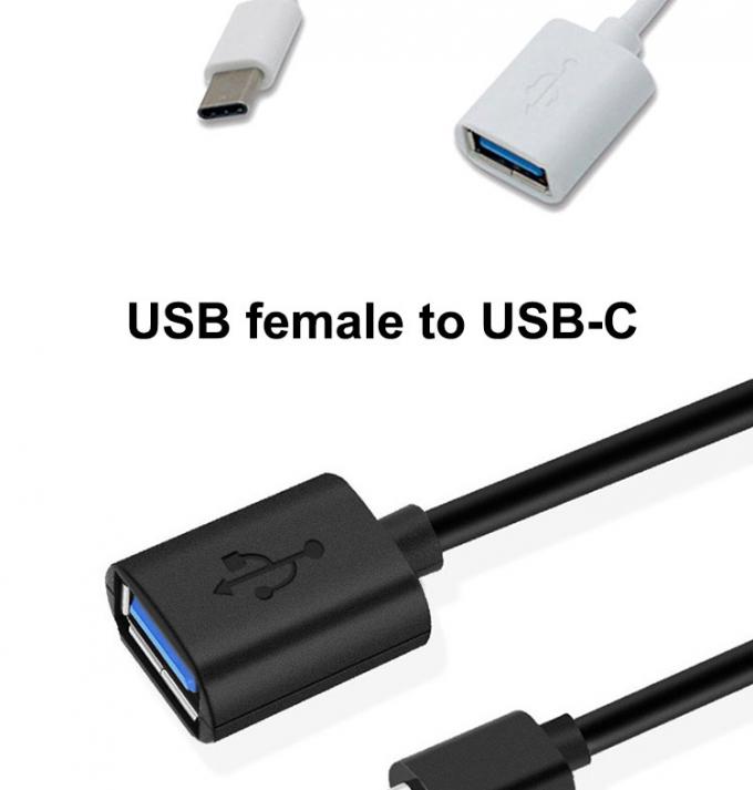 USB τύπου C αρσενικό προς USB 2.0 A θηλυκό καλώδιο προσαρμογέα OTG για τηλέφωνο φορητό 1