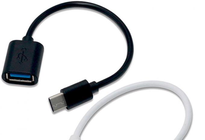 USB τύπου C αρσενικό προς USB 2.0 A θηλυκό καλώδιο προσαρμογέα OTG για τηλέφωνο φορητό 0