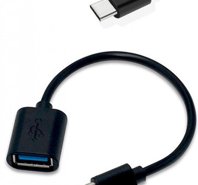 USB τύπου C αρσενικό προς USB 2.0 A θηλυκό καλώδιο προσαρμογέα OTG για τηλέφωνο φορητό 2
