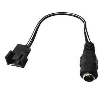 Αγορά 12V Δ.Σ. Γυναικεία Σύνδεση 3 4 Πιν PC Κεφάλαιο Φαν Power PWM Adapter Extension Cable online manufacture