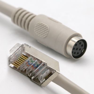 Αγορά 0.2M 0.5M 1M 2M 3M 5M 8 PIN Mini Din Καλώδιο επέκτασης RJ45 online manufacture