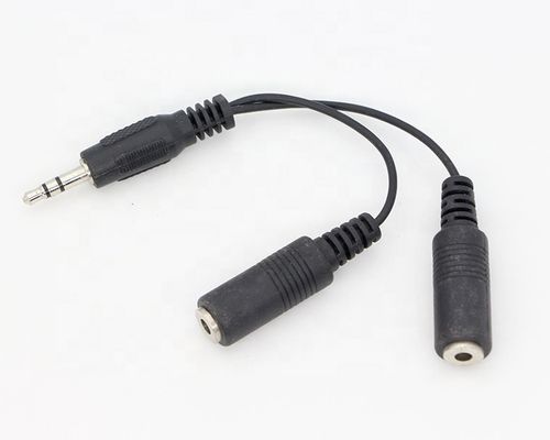 Αγορά ΕΠΙΧΡΗΜΑΤΙΚΟ 3.5mm Jack 1 αρσενικό σε 2 θηλυκό Y Splitter ακουστικά Jack Mic PC Audio TRS Splitter καλώδιο online manufacture