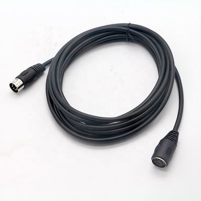 Αγορά 1M 3M 5M Ασπίδα Άντρας προς Γυναίκα 7 PIN DIN Connector MIDI Extension Cable online manufacture