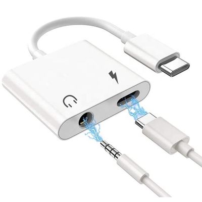 Αγορά 2 σε 1 USB C με jack 3,5mm AUX ακουστικά ακουστικά ακουστικό ντόνγκλ Αναπροσαρμοστής για Samsung Note goole pixel 4 4XL 3 3XL 2 2XL online manufacture