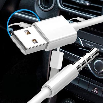 Αγορά Σύντομο USB 2.0 θηλυκό έως 3,5mm Plug Jack 3 πόλους AUX μετατροπέας Adapter καλώδιο για αυτοκίνητο online manufacture