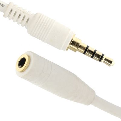 Αγορά 1m 2m 3m 3.5mm 4 poles TRRS αρσενικό Jack προς 3.5mm TRRS θηλυκό καλώδιο επέκτασης ήχου Stereo Aux online manufacture