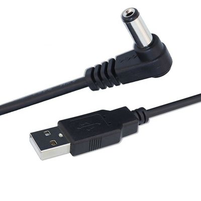 Αγορά 90 μοίρες γωνία 5.5x2.1mm 5.5x2.5mm 1.35x3.5mm USB σε 5V DC Jack καλώδιο φόρτισης ρεύματος online manufacture