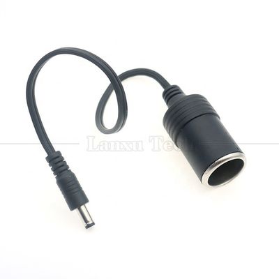 Αγορά 120W 12V 10A Φωτιστής τσιγάρων αυτοκινήτου Γυναικεία πρίζα σε DC αρσενικό 5.5mm x 2.1mm καλώδιο φορτιστή ρεύματος online manufacture