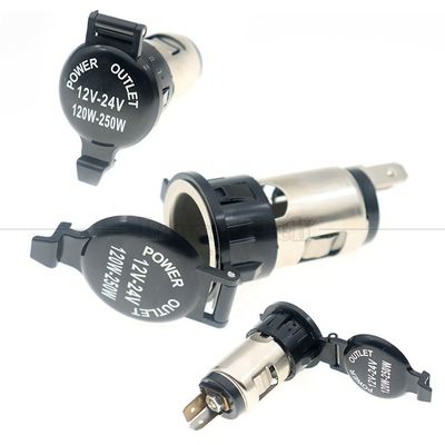 Αγορά 12v 24v Αδιάβροχο διαχωριστικό αυτοκινητοκινητήρα αναπτήρα τσιγάρο θηλυκό πρίζα φορτιστή ηλεκτρικής ενέργειας προσαρμοστή για μοτοσυκλέτα online manufacture