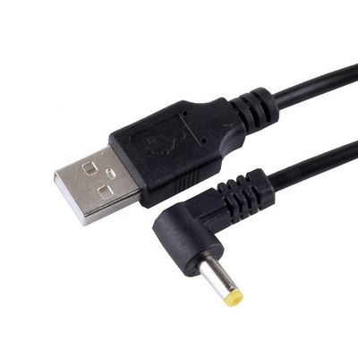 Αγορά 90 μοίρες γωνία σχήμα L 1m USB σε DC αρσενικό καλώδιο φόρτισης επέκτασης 4.0x1.7mm online manufacture
