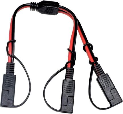 Αγορά 14AWG SAE DC Power Automotive Connector Cable Y Splitter 1 έως 2 SAE Extension Cable για RV Caravan Ηλιακά πάνελ Φορτίο μπαταρίας online manufacture