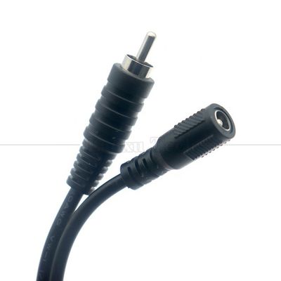 Αγορά RCA αρσενικό σε συνεχές ρεύμα 5.5x2.5mm 5.5x2.1mm θηλυκό Plug Barrel Jack 12V DC καλώδιο τροφοδοσίας πεδίου online manufacture