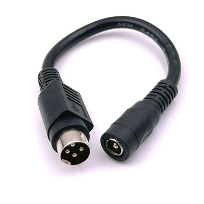 Αγορά 4 Πιν Mini DIN σε DC Jack 5.5x2.1mm Καλώδιο επέκτασης ρεύματος για κάμερα DVD TV PC εκτυπωτής γραμμικού κώδικα online manufacture