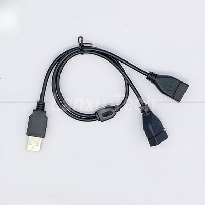 Αγορά USB 2.0 Άντρας σε 2 Δύο USB Γυναίκα Jack Y Splitter Hub Δυναμικό καλώδιο επέκτασης προσαρμογέα καλώδιο online manufacture