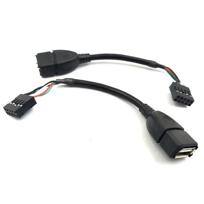 Αγορά USB τύπου Α θηλυκό σε 9 πιν Dupont θηλυκό κεφαλίδα Motherboard Adapter καλώδιο online manufacture