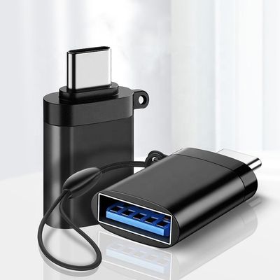 Αγορά Υψηλής συμβατότητας Mini Lanyard Metal Shell OTG Τύπος C 3.1 Άντρας σε USB 3.0 Γυναικείο προσαρμογέα online manufacture