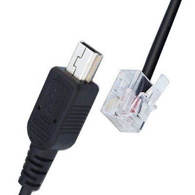 Αγορά Προσαρμοσμένη συναρμολόγηση Mini B 5p USB σε RJ9 RJ11 καλώδιο online manufacture