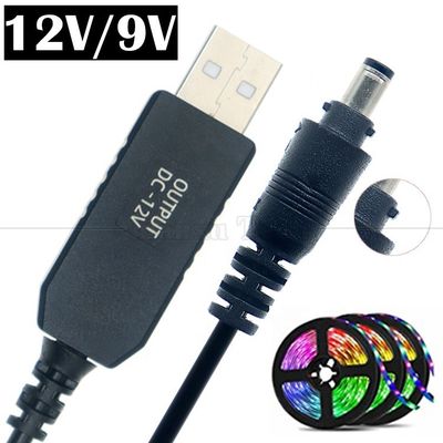 Αγορά Υψηλής ποιότητας 5V USB σε 12V έξοδος DC 5.5x2.1mm Lock Connector Booster Set Up Power USB καλώδιο για Led Strip String φώτα λαμπτήρα online manufacture