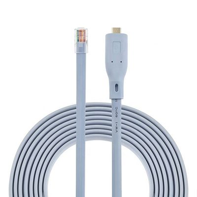 Αγορά Σύνδεση και αναπαραγωγή 6FT USB τύπου C σε RJ45 Serial Adapter Console Cable για Cisco Router Switch online manufacture
