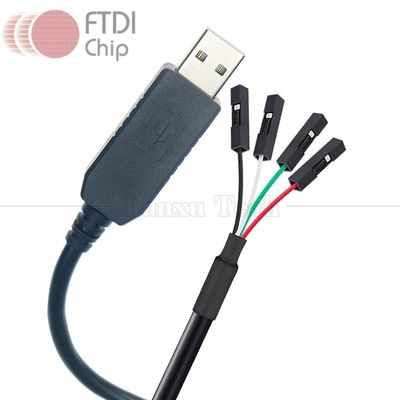 Αγορά Υψηλής ποιότητας FTDI FT232 Uart USB σε TTL Serial Cable με 4p Dupont Connector για το Arduino Raspberry Pi online manufacture