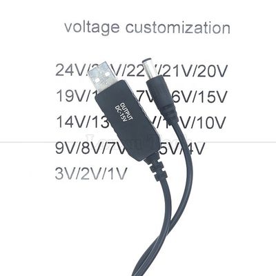 Αγορά Προσαρμοσμένη τάση 15V 12V 10V 9V 4V 3V USB σε DC Micro Type C καλώδιο φορτιστή για Router Καμερα Led Light Walkie Talkie GPS online manufacture
