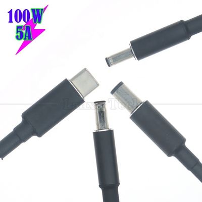 Αγορά 20V 5A 100W Δύο E Mark Chip PD φόρτιση USB τύπου C σε DC φορητό καλώδιο καλωδίου Adapter για HP Asus Lenovo Dell online manufacture