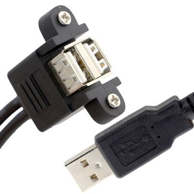 Αγορά Κλειδώματα βίδες 0,5M 1M Δίδυμο καλώδιο επέκτασης USB 2.0 από αρσενικό σε θηλυκό online manufacture