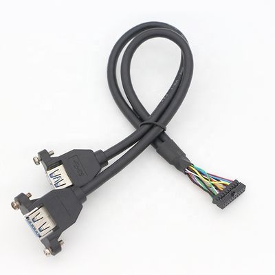 Αγορά Δύο καλώδια USB 3.0 τύπου A για τοποθέτηση γυναικείου πάνελ online manufacture
