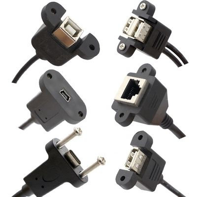 Αγορά Κλειδωτικό βίδας Micro Type C RJ45 Ethernet αρσενικό θηλυκό καλώδιο τοποθέτησης πίνακα USB online manufacture