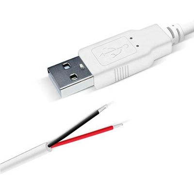 Αγορά Προσαρμοσμένο 1m 2m 3m λευκό USB A αρσενικό προς ανοιχτό άκρο καλωδίου επέκτασης online manufacture