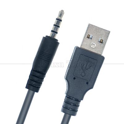 Αγορά 1M USB A αρσενικό σε 4 πόλους 3.5mm Audio DC Jack καλώδιο φορτιστή για ομιλητή αυτοκινήτου online manufacture