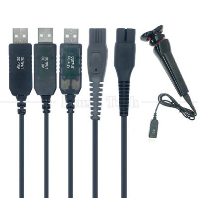 Αγορά Υψηλής ποιότητας Αντικατάσταση 1m USB 5V σε DC 15V 4.3V 8V Δυναμικό καλώδιο φορτιστή ξυρίσματος για Philips online manufacture