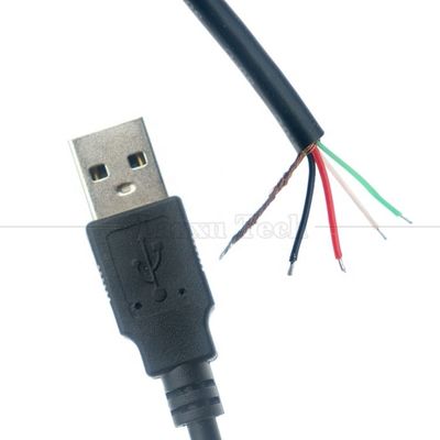 Αγορά Προσαρμοσμένη ασπίδα USB 2.0 από αρσενικό σε απογυμνωμένο καλώδια ανοιχτό άκρο καλώδιο pigtail online manufacture