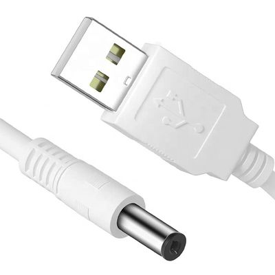 Αγορά Λευκό 1M 5V USB 2.0 A αρσενικό σε DC Jack 5.5X2.1mm καλώδιο φορτιστή ρεύματος online manufacture