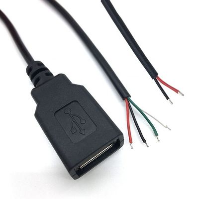 Αγορά Άντρας-γυναίκα USB 2.0 τύπου Α Plug to Free End Κουτίρ ανοιχτού καλωδίου φορτιστή καλωδίου για λωρίδα LED online manufacture