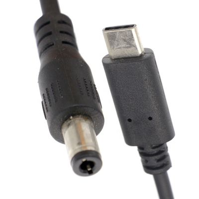 Αγορά Προσαρμοσμένο USB 3.1 τύπου C αρσενικό σε DC 5.5x2.5mm αρσενικό Jack Power Charger Καλώδιο ρεύματος για φορητό υπολογιστή online manufacture