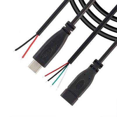 Αγορά OEM 2 4 πυρήνες USB τύπου C αρσενικό θηλυκό σε απογυμνωμένο ανοικτό καλώδιο άκρου καλωδίου online manufacture