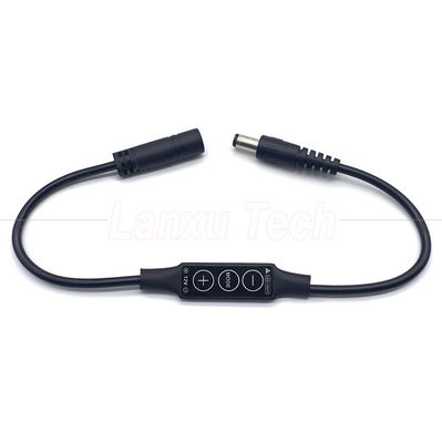 Άμεσο φως αρσενικό προς θηλυκό DC βαρέλι Jack 5.5x2.1mm 5.5x2.5mm 3.5x1.35mm Καλώδιο Dimmer για LED λάμπα Strip