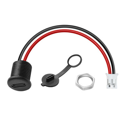 IP67 IP68 Αδιάβροχο κάλυμμα USB τύπου C Female Socket Jack σε 2 Pin PH 2.0 XH 2.54 SH1.0 VH ZH MX καλώδιο συνδέσμου
