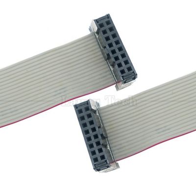 Γυναίκα σε γυναίκα 16 PIN 1,27mm Pitch IDC 2,54mm Connector GPIO Grey Flat Ribbon Wire Cable για σκληρούς δίσκους CD Raspberry Pi