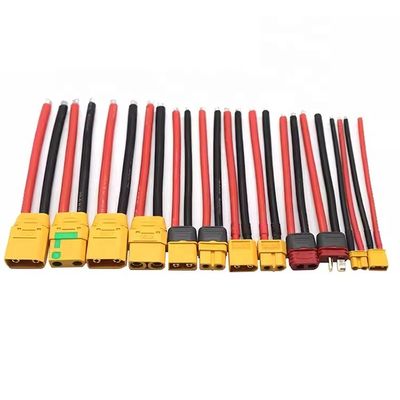 12AWG 16AWG 100mm 150mm 200mm XT30U XT60 XT60H XT90 Συνδετήρας αρσενικό θηλυκό σε γυμνά καλώδια Τέρμα καλωδίου Σχοινί για μπαταρία κινητήρα Fpv