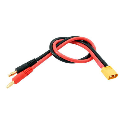 14AWG XT60 αρσενικό πλέγμα σε 4mm καλώδιο συνδετήρα μπανάνας για φορτιση μπαταρίας RC Lipo FPV Drone