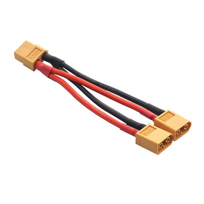14AWG XT60 1 Διάταξη καλωδίου διαχωρισμού Y από θηλυκό σε αρσενικό για μπαταρία RC Lipo