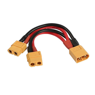 14AWG XT60 1 αρσενικό σε 2 θηλυκό Y splitter καλώδιο επέκτασης για μπαταρία RC Lipo
