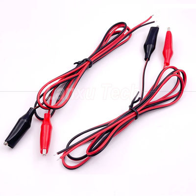 12v Μαύρο Κόκκινο Ηλεκτρικό Δοκιμή οδηγεί Jumper Wire Αλιγάτορα Αλιγάτορα Clips καλώδιο