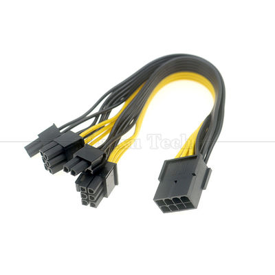 PCIe 8 Pin αρσενικό σε διπλό 8 Pin θηλυκό PCI Express γραφικά κάρτα βίντεο GPU Splitter καλώδιο προσαρμογέα ρεύματος